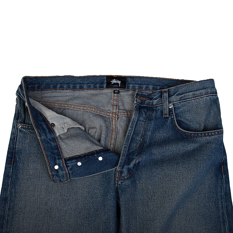 Мужские джинсы Stussy USA Light Wash Denim Jeans (195018-light blue)  - цена, описание, фото 2